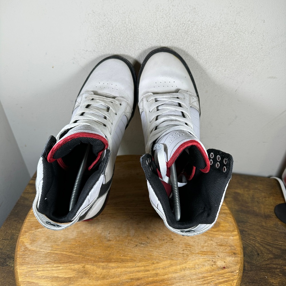 Supra Skytop Muska 001 Chad Mens White Black Red Skate Shoes S18184 Size 9.5 - Picture 8 of 8